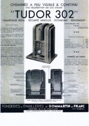 DOM_V1936_PL33_12 – Cheminée à feu visible et continu « Tudor 302 » DOM_V1936_PL33_12 – Cheminée à feu visible et continu « Tudor 302 »