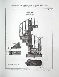TU_GAN_1892_PL277 – Escalier n° 1 tournant à gauche TU_GAN_1892_PL277 – Escalier n° 1 tournant à gauche